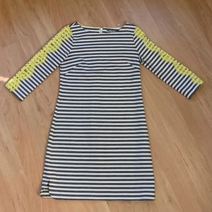 Eliza J Striped 3/4 Length Sleeve Dress,  Size 2